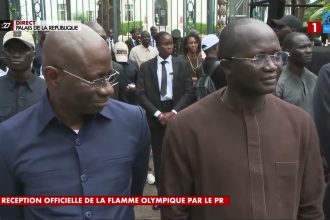 CÉRÉMONIE DE RÉCEPTION DE LA FLAMME OLYMPIQUE JOJ DAKAR 2026